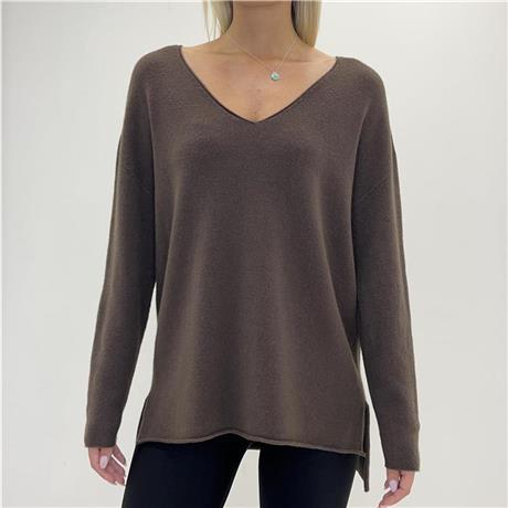 Maglia con scollo a V e spacchi laterali MONACO